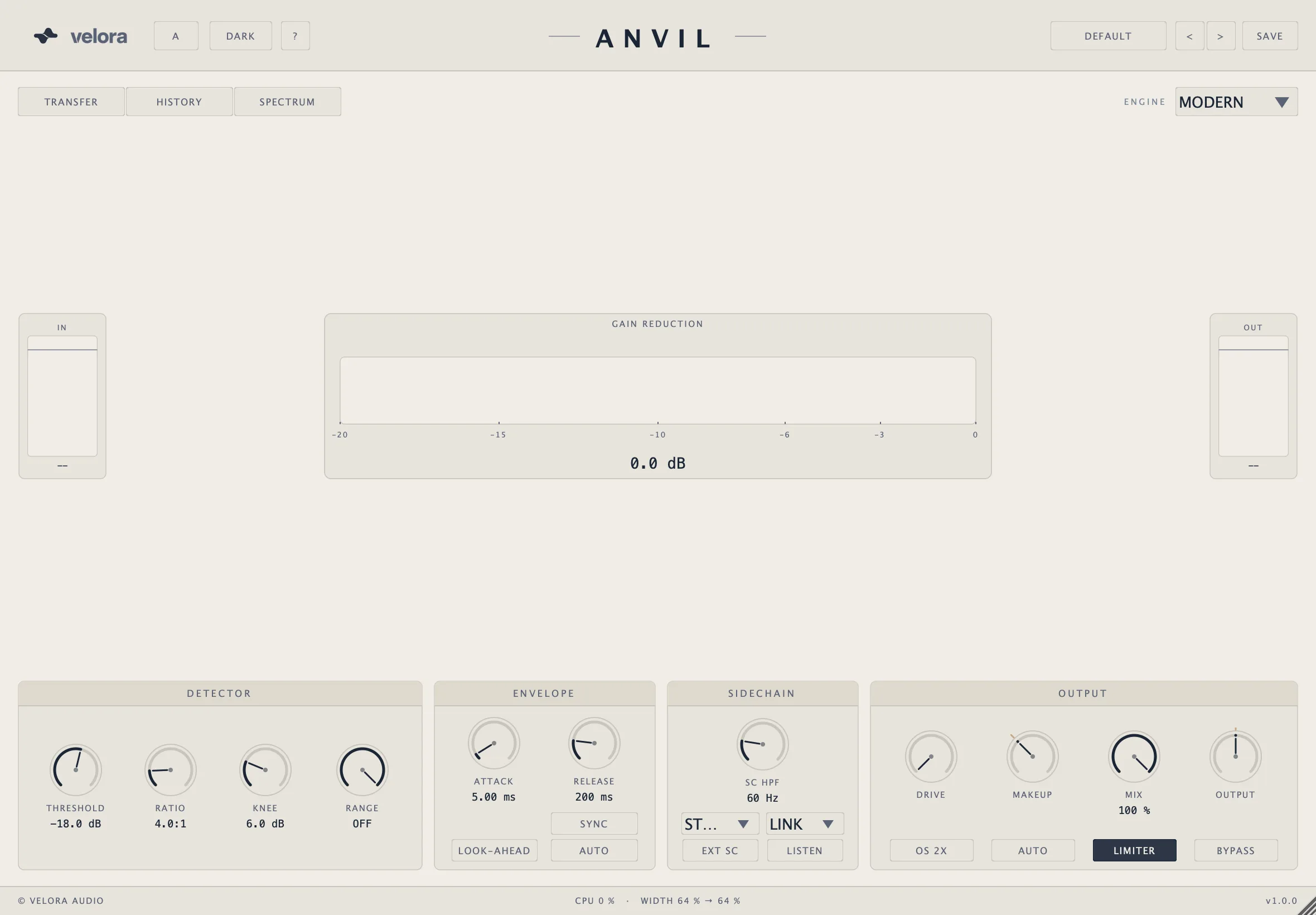 Anvil bus compressor — light theme